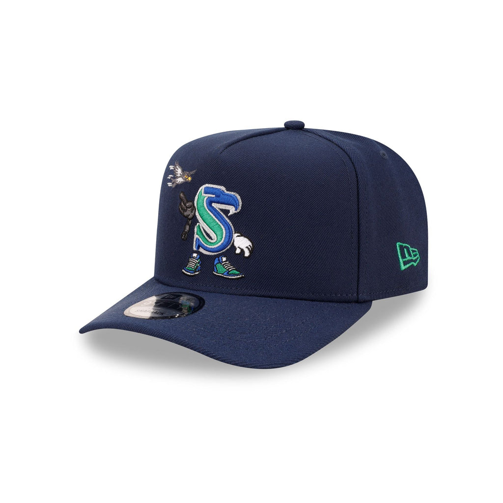 Seattle Seahawks Cartoon 9FIFTY A-Frame Snapback Hat