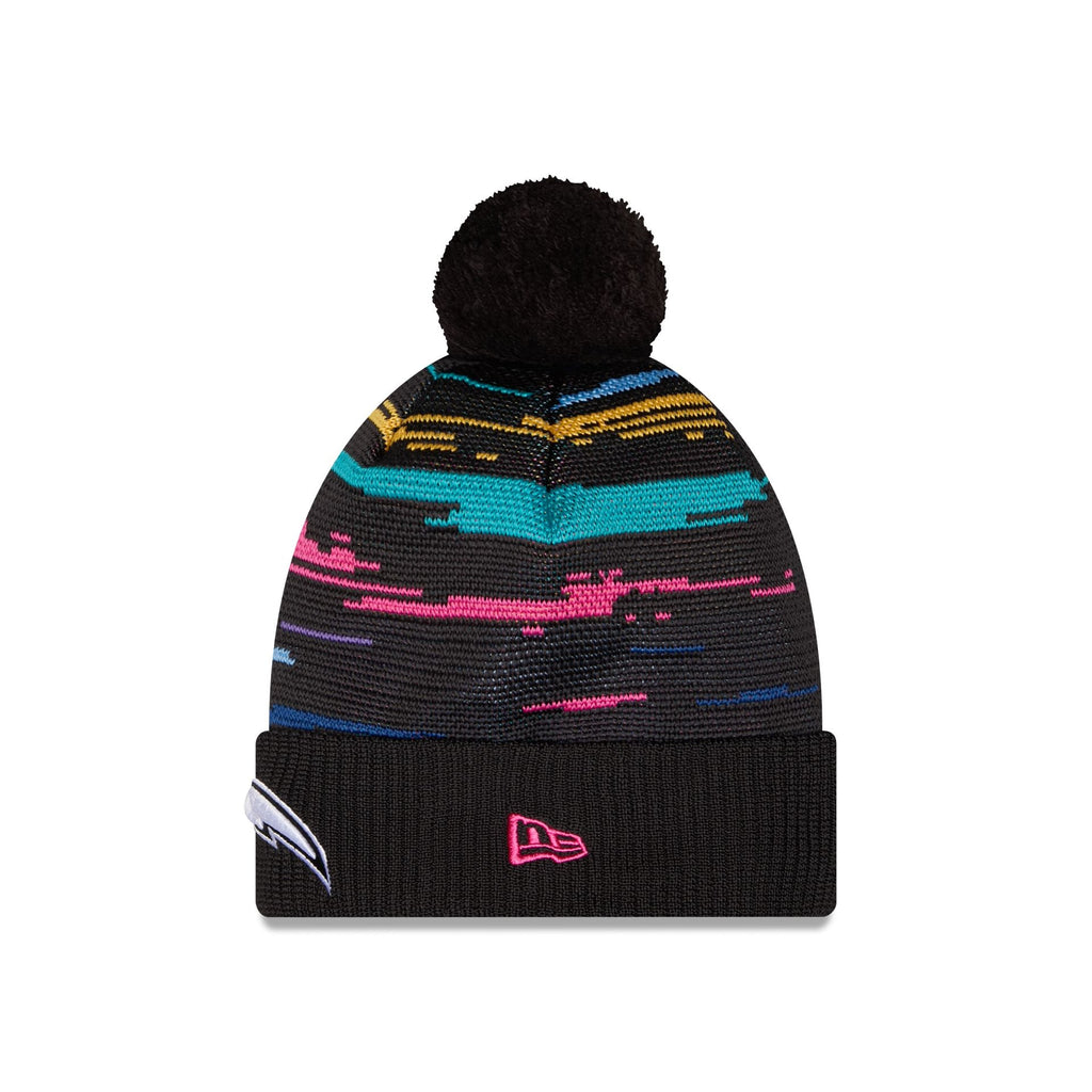 Los Angeles Chargers 2026 Crucial Catch Pom Knit Hat