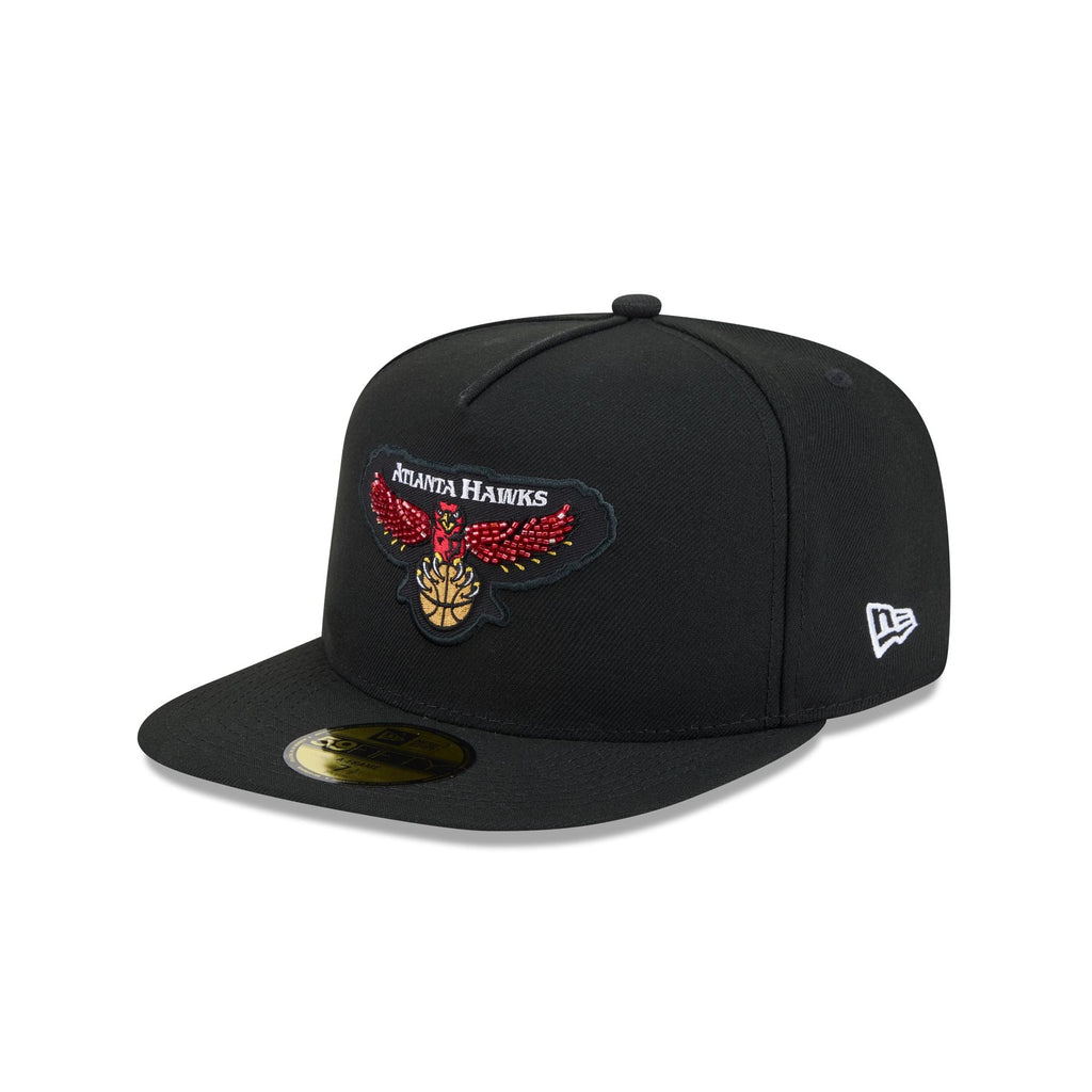 Just Caps Beaded Atlanta Hawks 59FIFTY A-Frame Fitted Hat