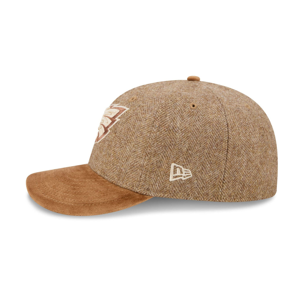 Philadelphia Eagles Moon Brisbane Moss Brown Visor 59FIFTY Fitted Hat