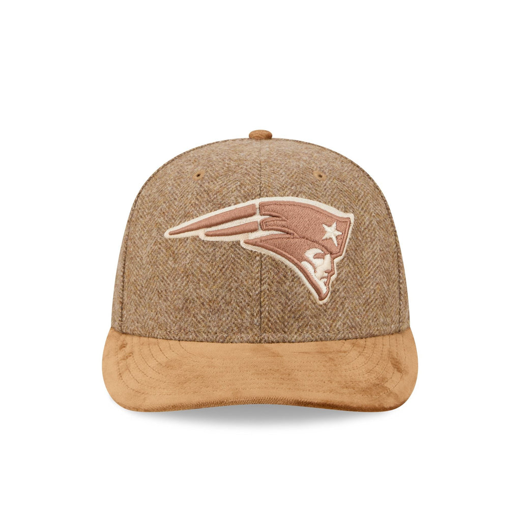 New England Patriots Moon Brisbane Moss Brown Visor 59FIFTY Fitted Hat