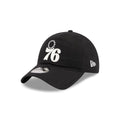 Philadelphia 76ers Nylon Black 9TWENTY Adjustable Hat