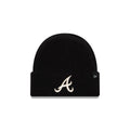 Atlanta Braves Woolen Black Short Cuff Knit Beanie Hat
