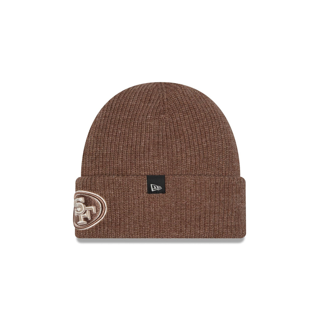 San Francisco 49ers Woolen Tan Short Cuff Knit Beanie Hat