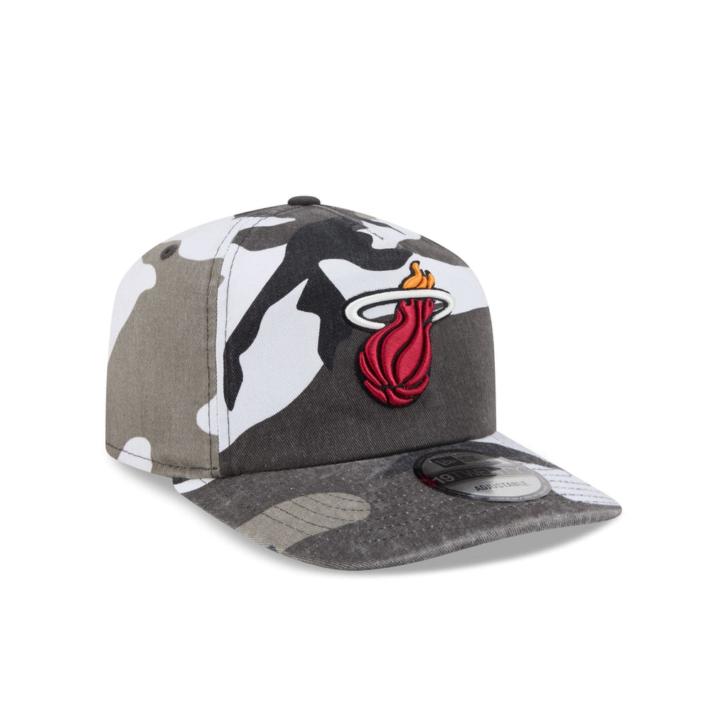 Miami Heat Washed Nylon Camo 19TWENTY Adjustable Hat
