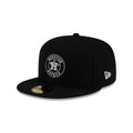 Houston Astros Black & White Circle 59FIFTY Fitted Hat