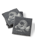 Nahanni Butte Ram Slate Coaster Set | Slate