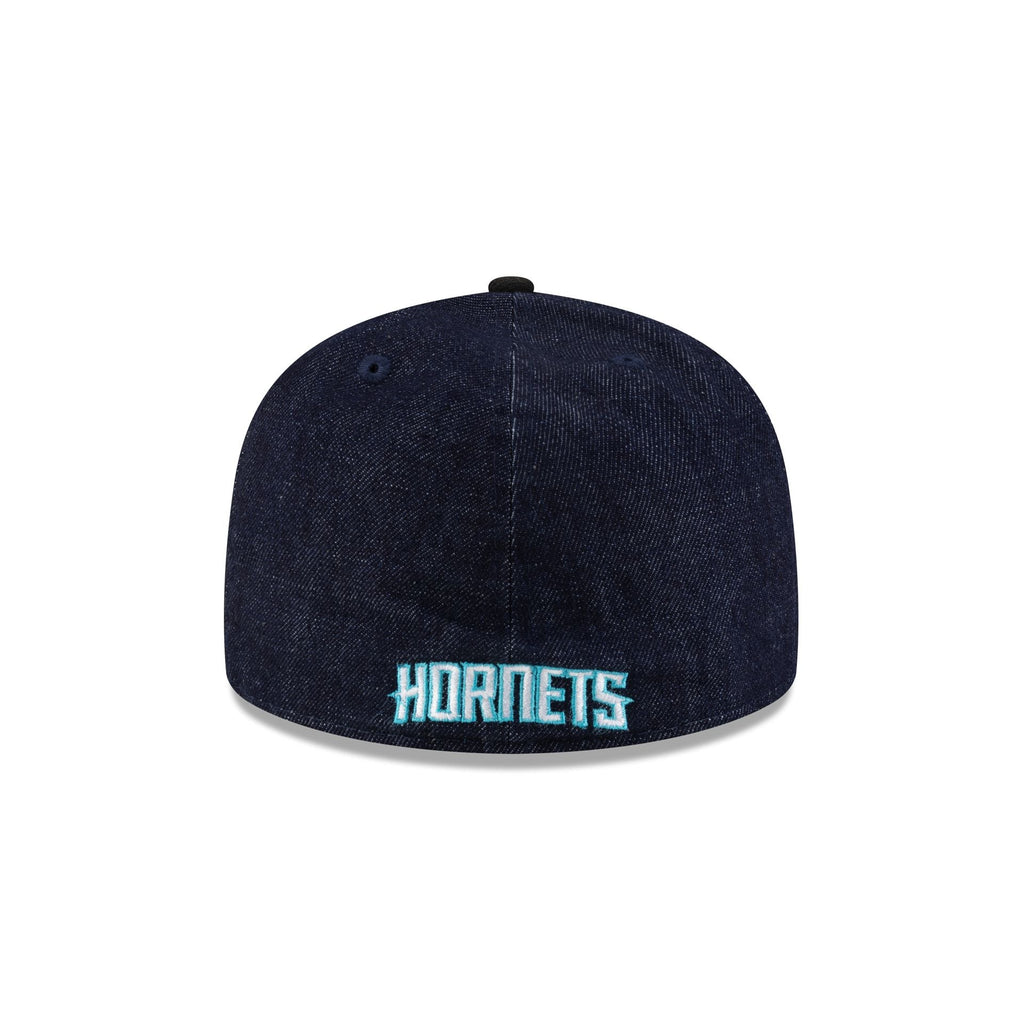 Charlotte Hornets Navy Denim 59FIFTY A-Frame Fitted Hat