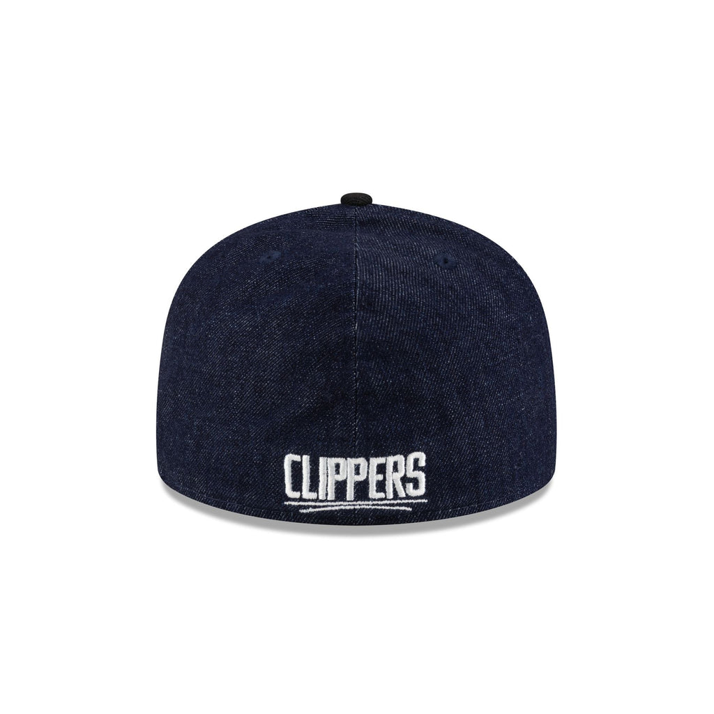 Los Angeles Clippers Navy Denim 59FIFTY A-Frame Fitted Hat