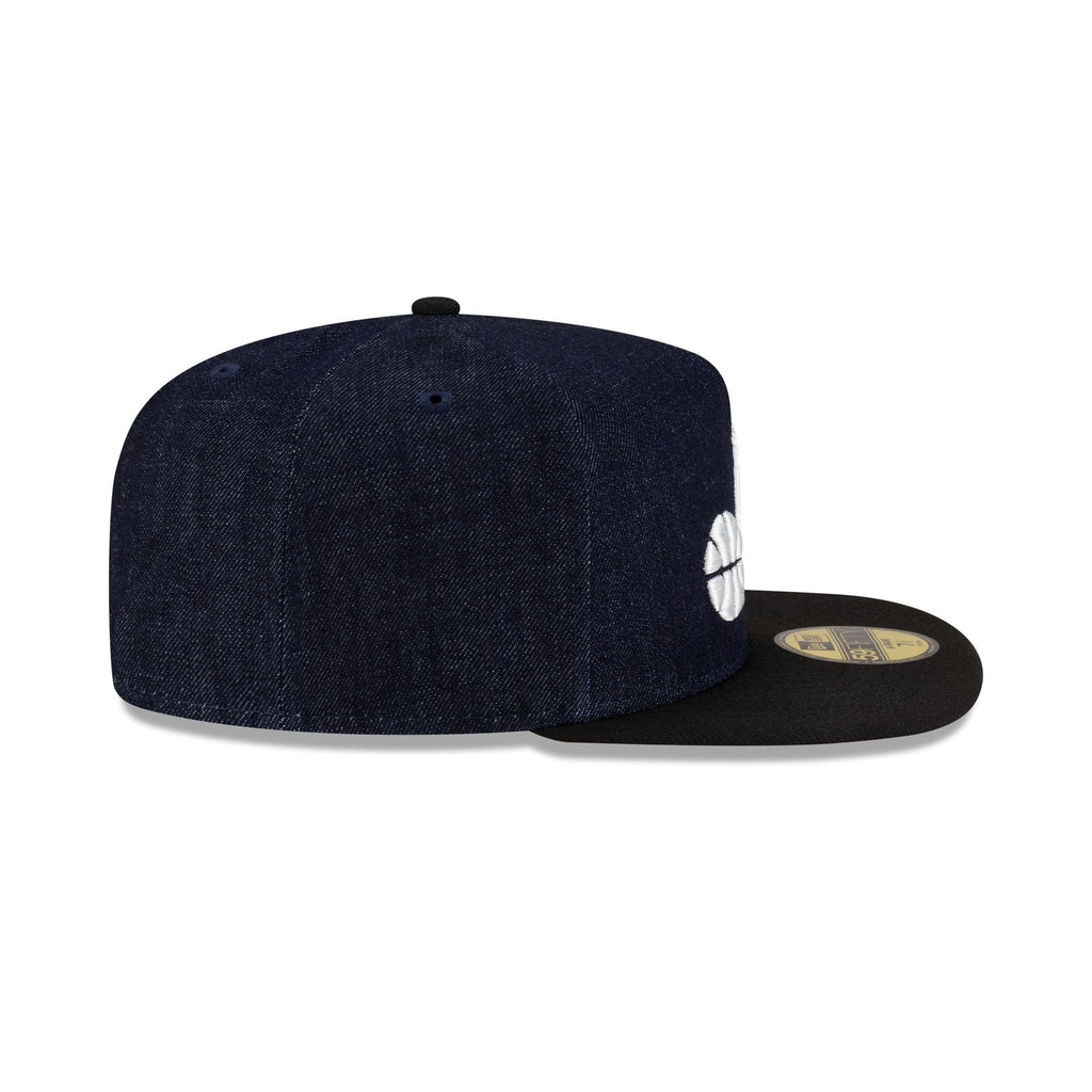 Utah Jazz Navy Denim 59FIFTY A-Frame Fitted Hat