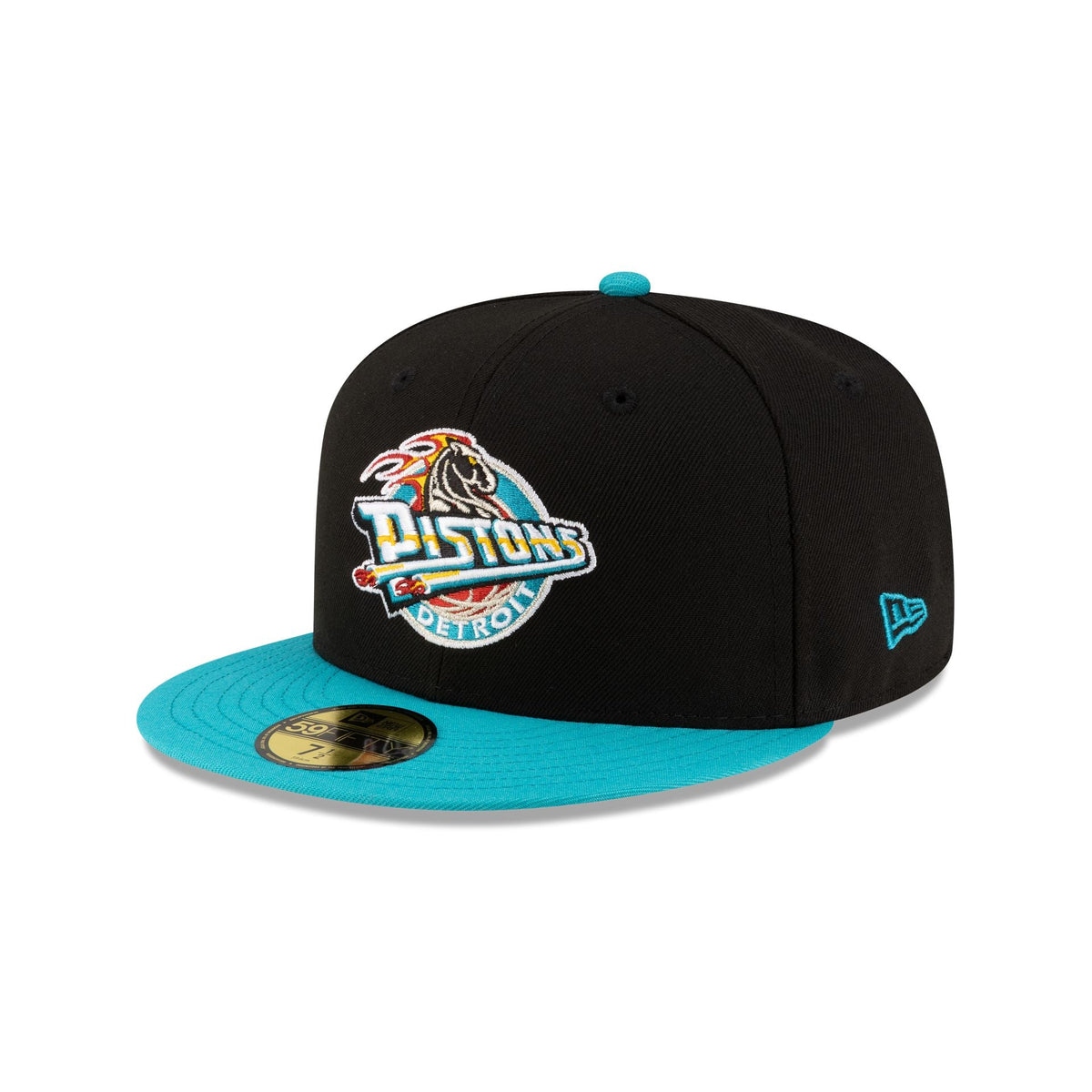 Detroit Pistons 1996-2001 Hardwood Classics Black 59FIFTY Fitted Hat