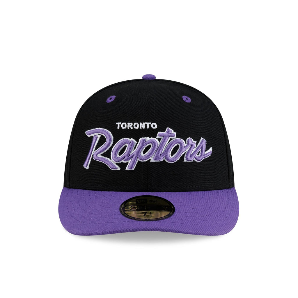 Toronto Raptors Hardwood Classics 90s Script 59FIFTY Fitted Hat