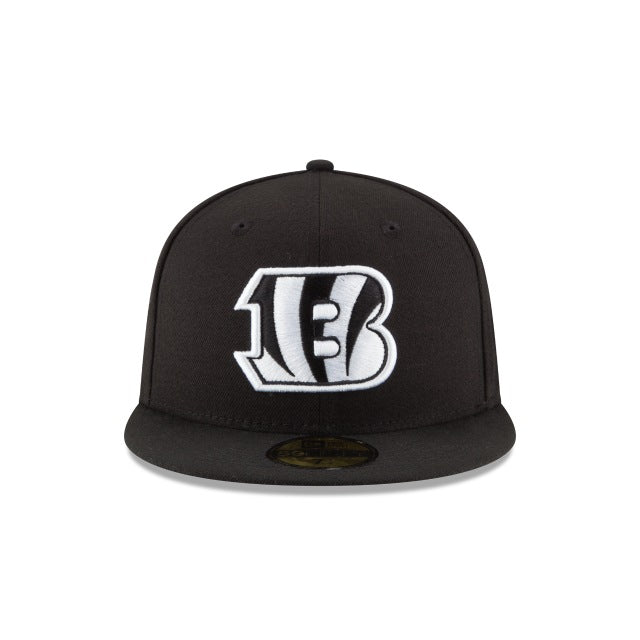 Cincinnati Bengals Black & White 59FIFTY Fitted Hat