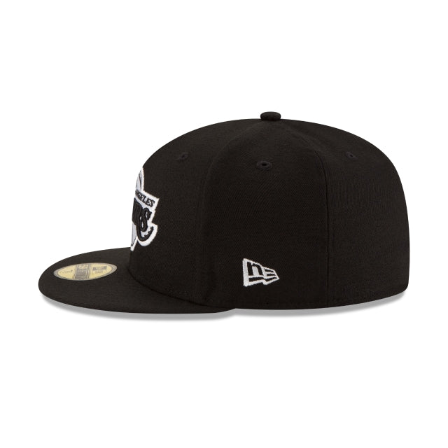 Los Angeles Lakers Black & White 59FIFTY Fitted Hat