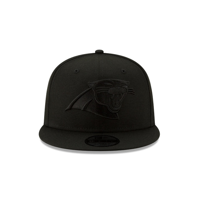 Carolina Panthers Basic Black On Black 9FIFTY Snapback Hat
