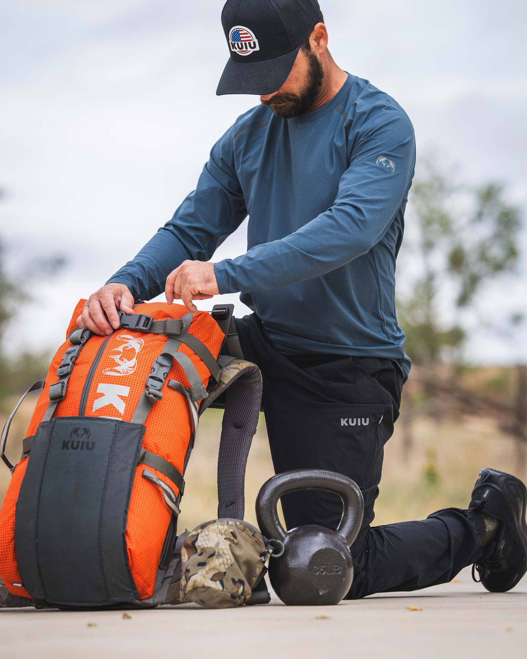 TrailTrainer LS Crew | Dark Iron Tonal